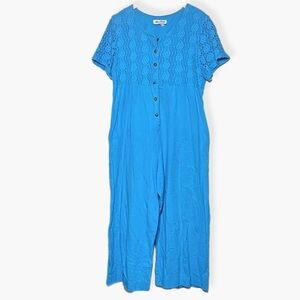 Two Potato Wide Leg Crochet Jumpsuit